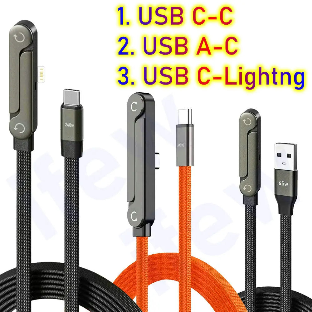 Cable de Carga Rápida con Soporte Integrado 240W / 65W
