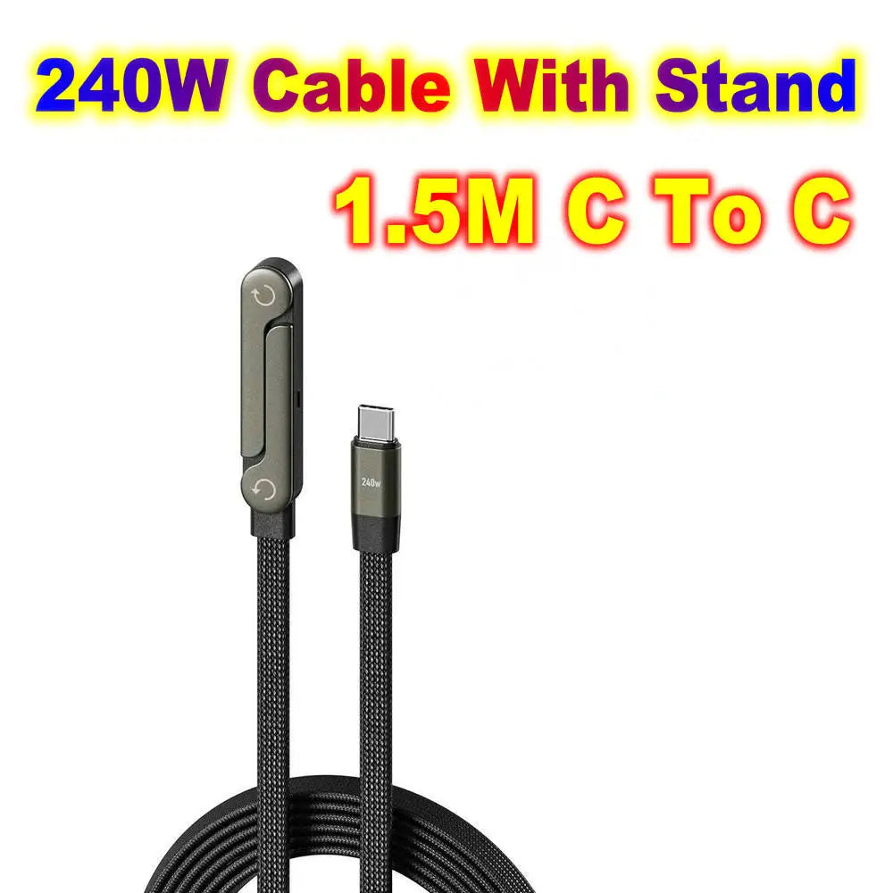 Cable de Carga Rápida con Soporte Integrado 240W / 65W
